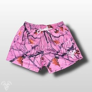 Goat Strength - Pink Camo 5 inch Inseam Mesh Shorts - Zipper Pockets